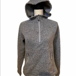 The North Face grey SP half zip hooded sweatshirt